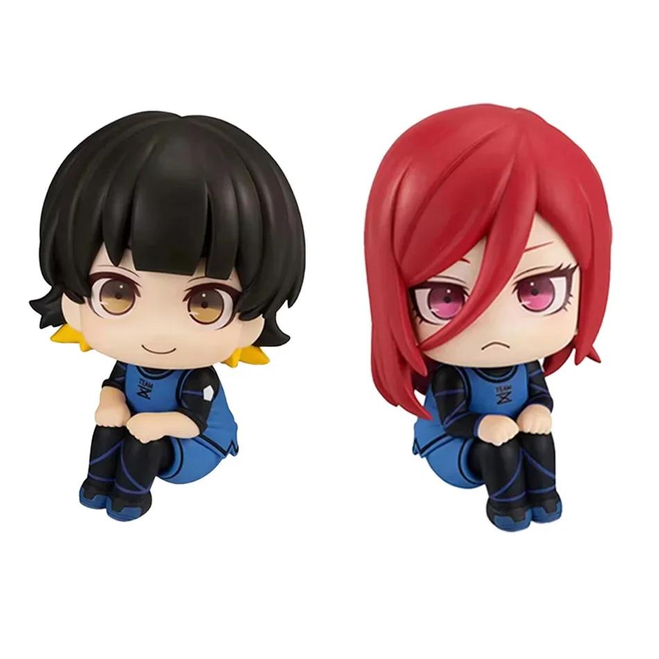 Isagi Yoichi Doll Blue Lock Action Figures Toy Q Version Chigiri Hyoma Bachira Meguru Nagi Seishiro Figure Pvc Ornament Toys