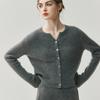 Elegant Buttoned Cashmere Knit Cardigan - Women's Skin-Friendly Autumn/Winter Outerwear