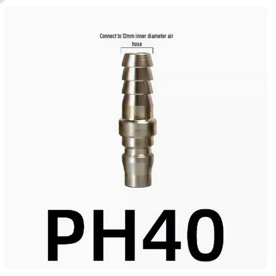 C-Type Self-Locking Air Hose Quick Connector for Compressors & Pneumatic Tools