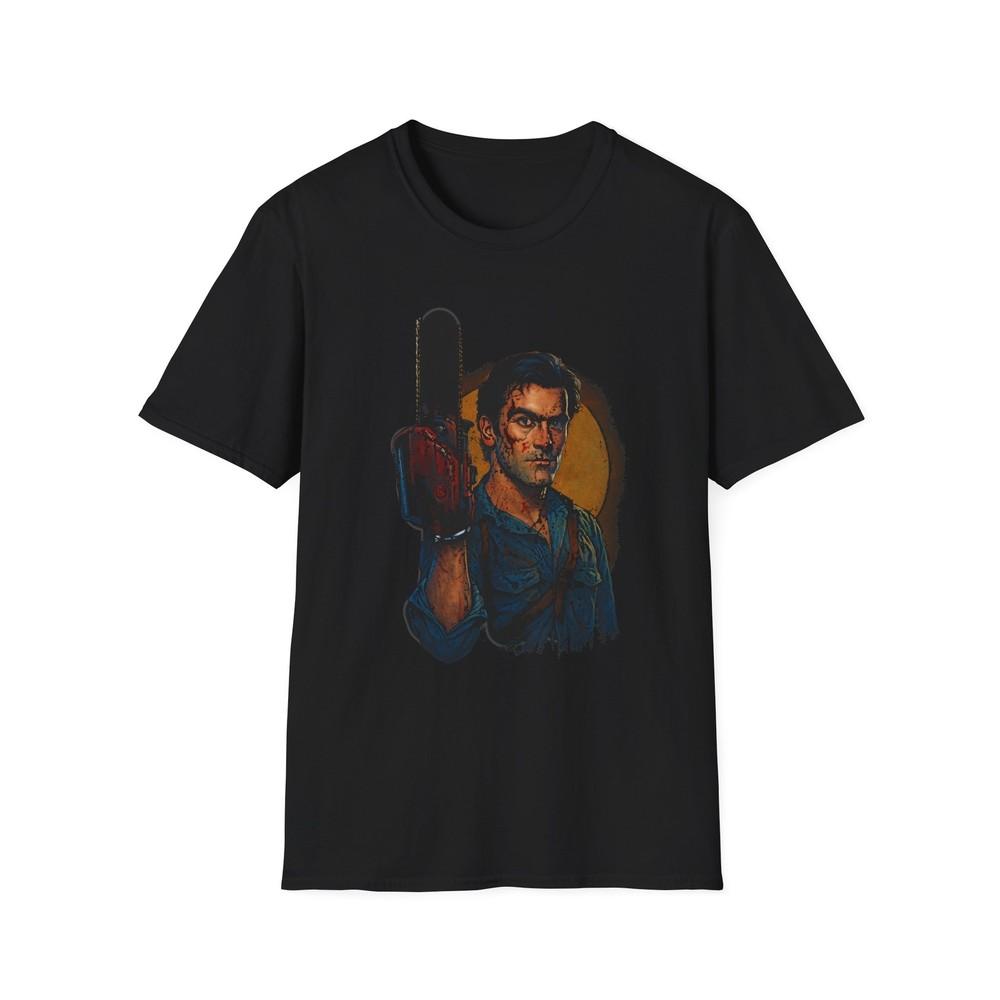 Ash Williams Evil Dead Unisex T-Shirt, Horror Movie Fan Gift, Groovy Bruce