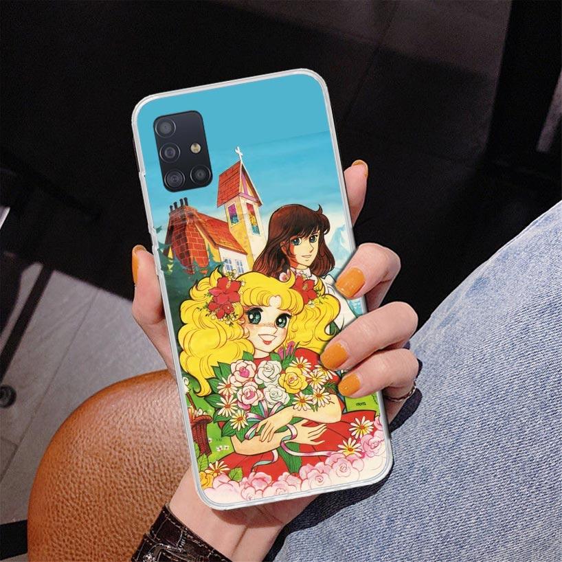 Candy 90s Anime Phone Case For Samsung Galaxy A52 A32 A22 A12 A51 A31 A50S A30S A20S A10S Note 20 Ultra 10 Plus S10 A72 A71 Gala