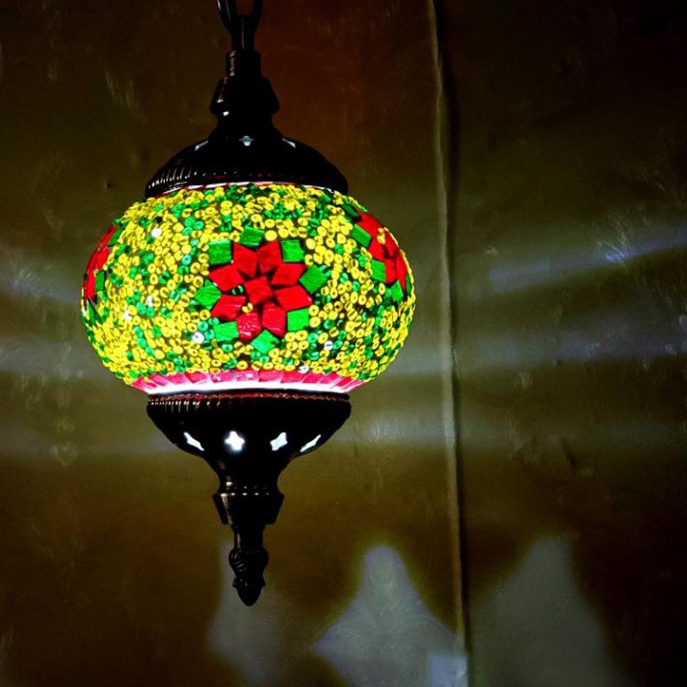 Turkish Retro Lighting E27 Bar Restaurant Mediterranean Pendant Light Restaurant Club Single Head Chandelier for Bar Home Hotel