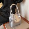 Women's PU Leather Shoulder Bag Mini Crossbody Bags Retro Simple Manual Small Square Korean Cute Versatile Female
