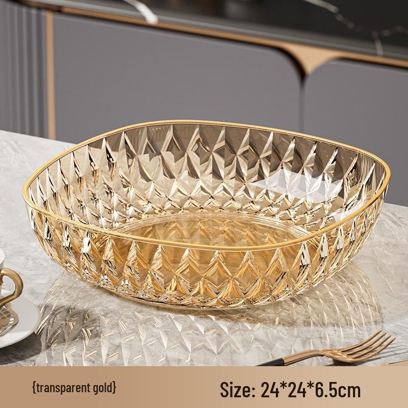 Elegant Fruit & Snack Plate for Living Room or Front Desk Display