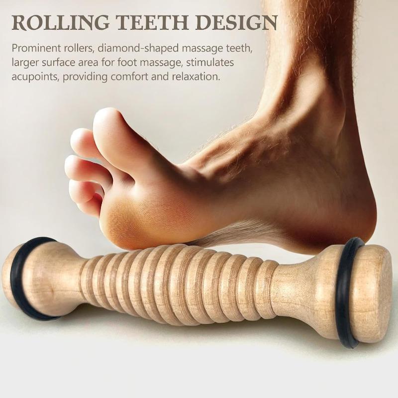 1 Pcs Wooden Massager Roller Massager Wooden Full Body Cervical Spine Meridian Massage Stick