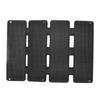 13W 5V ETFE Foldable Solar Panel Charger Dual USB Output Phone Power Bank Solar Charging Pack 4 Fold Black