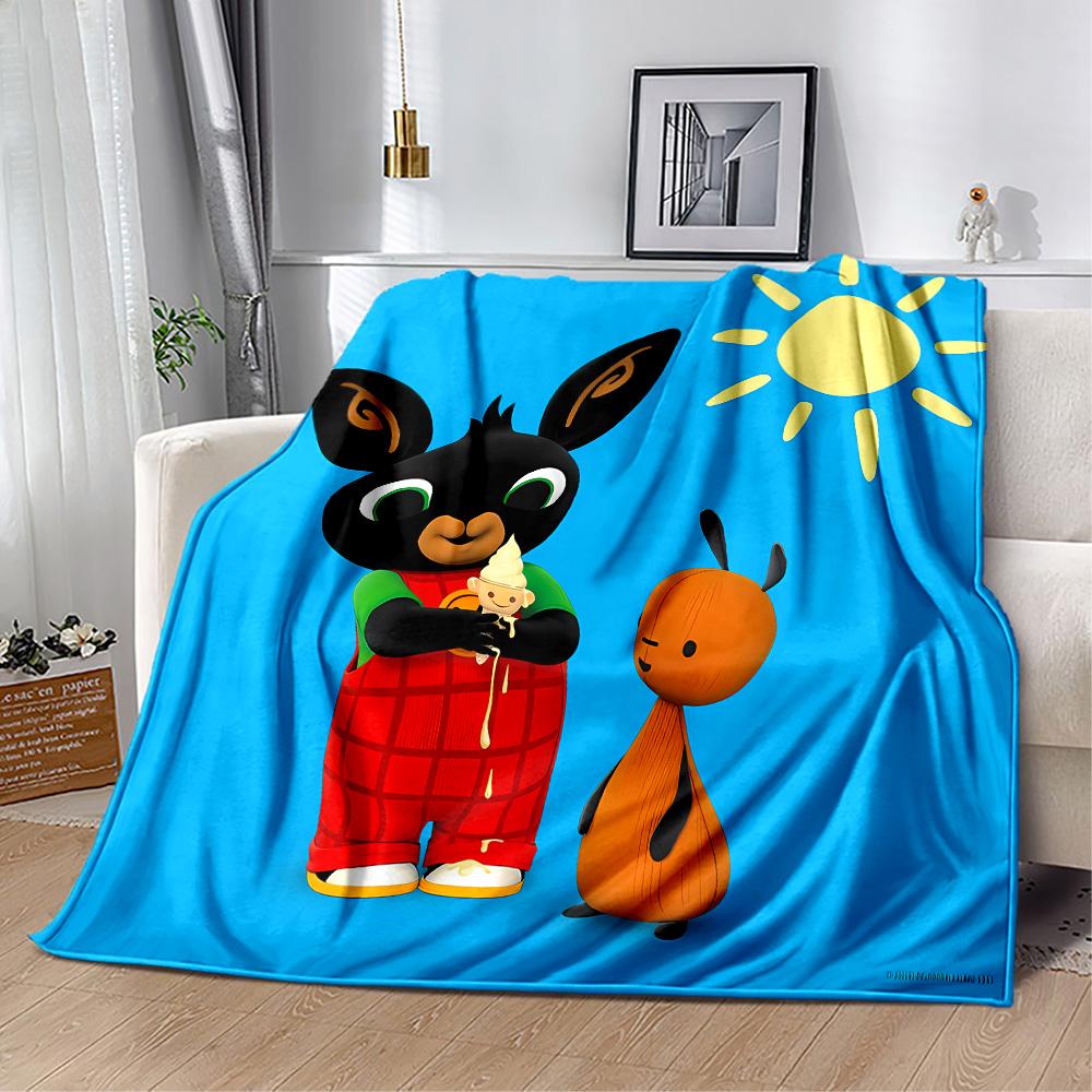Bing's Birthday Celebration Blanket Ultra-Soft Perfect for Picnics Couch Office Chair for All Seasons Modern Unique Gift for Family and Friends Campin