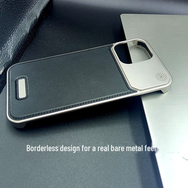 Apple iPhone 15 Pro Max Leather Aromatherapy Frameless Anti-Fall Protective Case