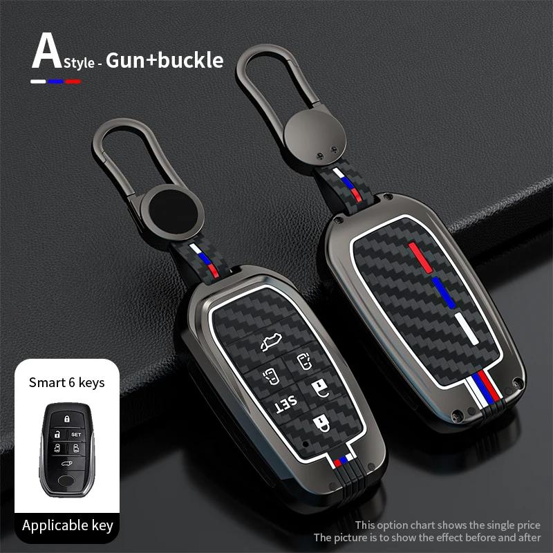 

2/3/4/5/6 Buttons Car Key Cover Case For Toyota Rav4 Prime Prius Prime Keychain Protector Auto Accessories