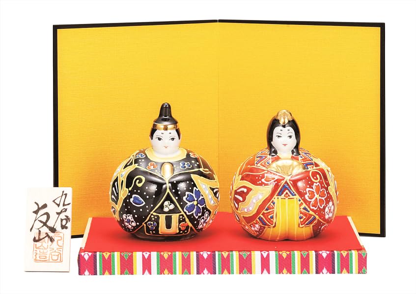 Хина-кукла Накамару 3 Тама с дизайном бабочки и складным «Кутани Яки» Нет. (с подставкой, ковриком, табличкой с именем, экраном) K9-1741