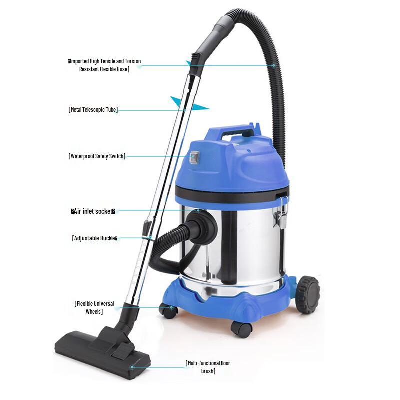 Naitong 1600W Commercial Wet/Dry Barrel Vacuum Cleaner