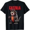 Söt Katt Catzilla T-shirt för Kattmammor & Pappor