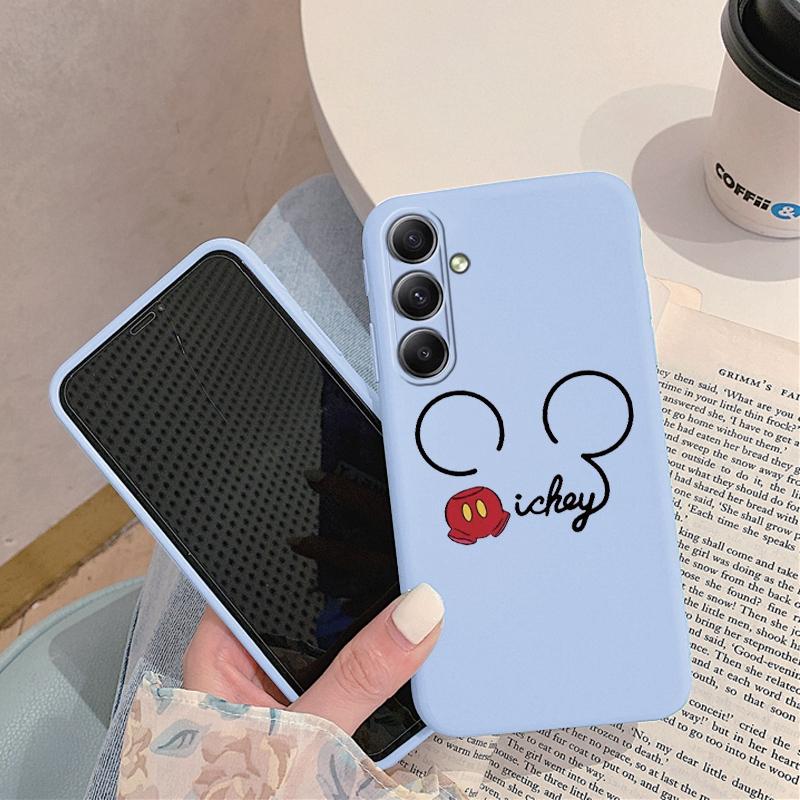 

Мягкий силиконовый чехол с рисунком из мультфильма для Samsung A55 M35 S24 Xiaomi Redmi Note 13 Pro iPhone Huawei Honor Realme Camera Защитный противоударный чехол Samsung Galaxy S9 Plus синий