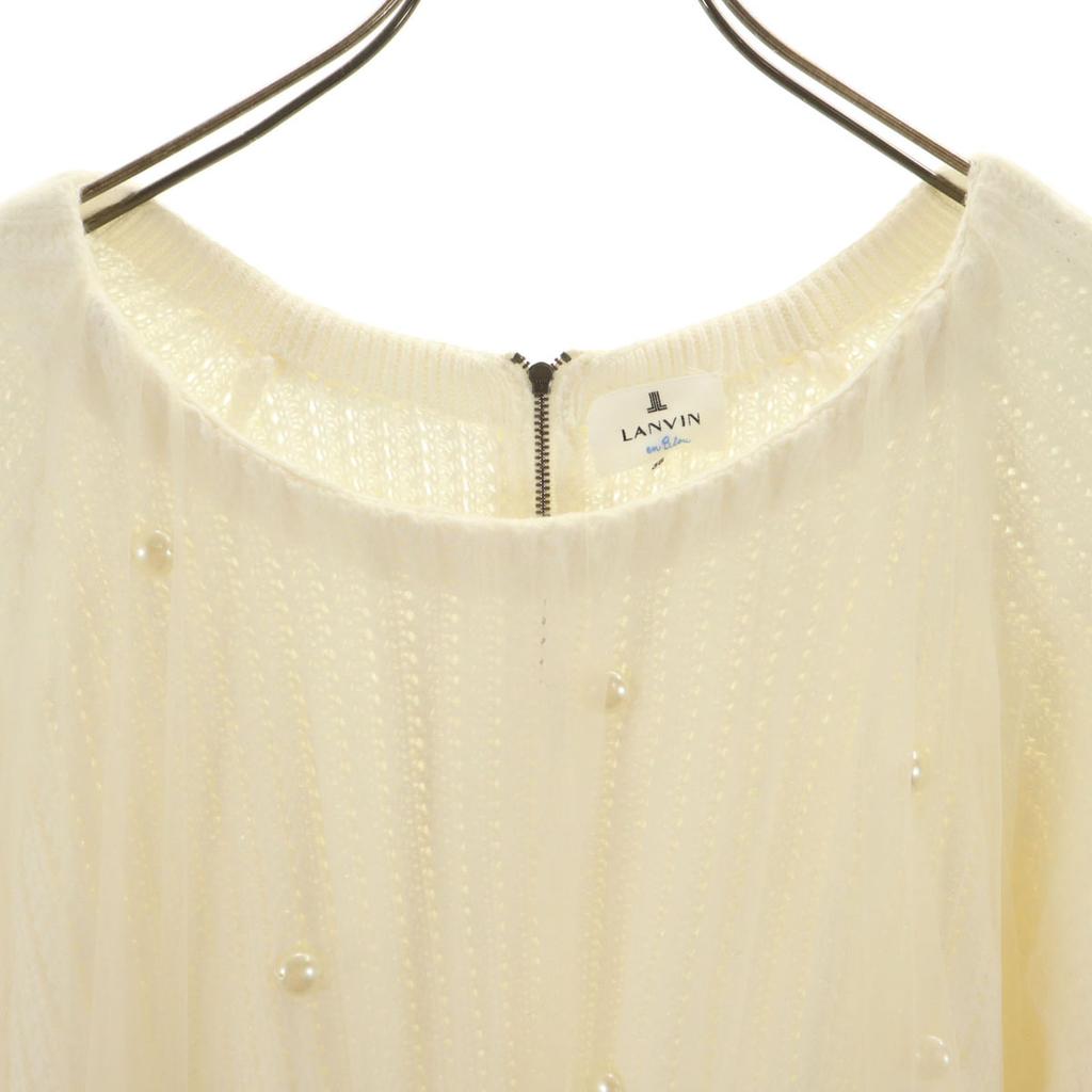 Beauty Products LANVIN En Bleu 7 Minutes Sleeve Tulle with Pearls Knit Women Used
