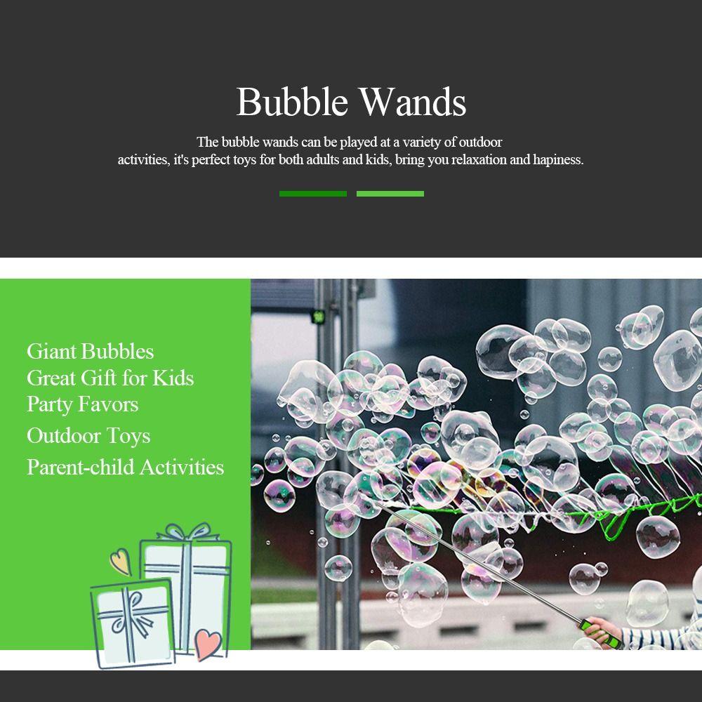 Double Rod Outdoor Bubble Wand Adjustable Bubble Rope Set Bubble Machine Sticks  Party Favors