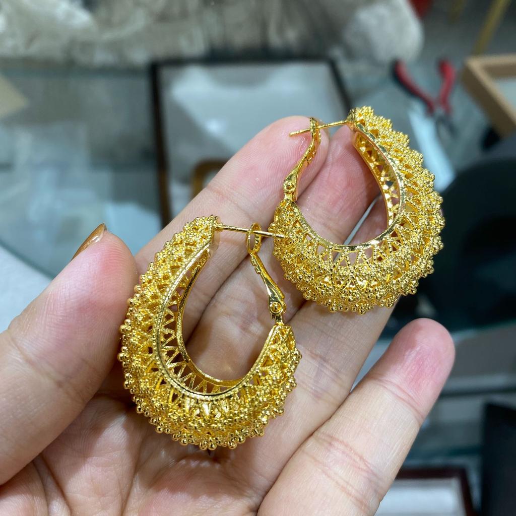 Geometric Ring Versatile Suit Design Light Luxury Temperament Fashion Trend Personality Earrings Earrings Earrings