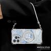 Applicable to Apple 11promax mobile phone case iphone11 four-corner lanyard 11 four-leaf clover bracket 11 lambskin 11