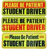 Student Driver Magnet for Car New Drivers Sticker Safety Warning Reflective Novice Driver Sticker Please Be Patient Student 1/3P