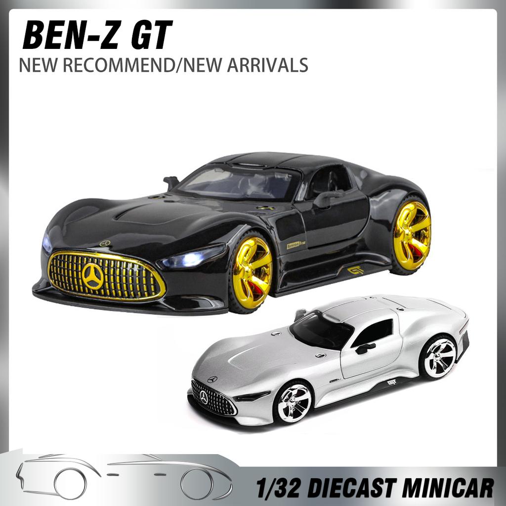 1:32 GT Car Diecast Metal Alloy Model Car Sound and Light Hobbies High Simulation Collections Ornaments Boyfriend