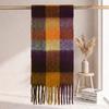 | Imitation mohair plaid scarf | Autumn and winter warm AC grid | Support LOGO customization