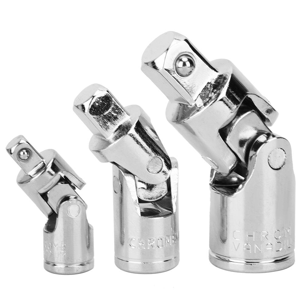 

3 шт. универсальный шарнир CR V стальной зеркально полированный закаленный адаптер 14 дюймов 38 дюймов 12 дюймов