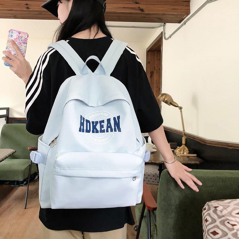 Backpack College Students Junior High School High School Students Travel Nylon Computer Backpack Men's and Women's Large Capacity School Bag