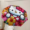 1pc Hello Kitty Automatic Folding Umbrella] Durable Iron Frame & Rod, Portable Folding, Makes a Great Holiday Gift yy251016273