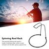   Reel Rack Stainless Steel Short Type U Shaped Upper Frame Round Base Lightweight Detachable Fishing Gear Stand