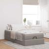 Maison Exclusive - Cadre de lit ottoman avec matelas taupe 80x200 cm tissu
