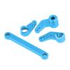 Aluminium Alloy Steering Servo Saver Complete for FS 53633 51805 51806 1 10 Scale RC Car (Blue)