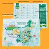 Children's Magnetic World Map Puzzle Book: Three-in-One Geography Education Toy