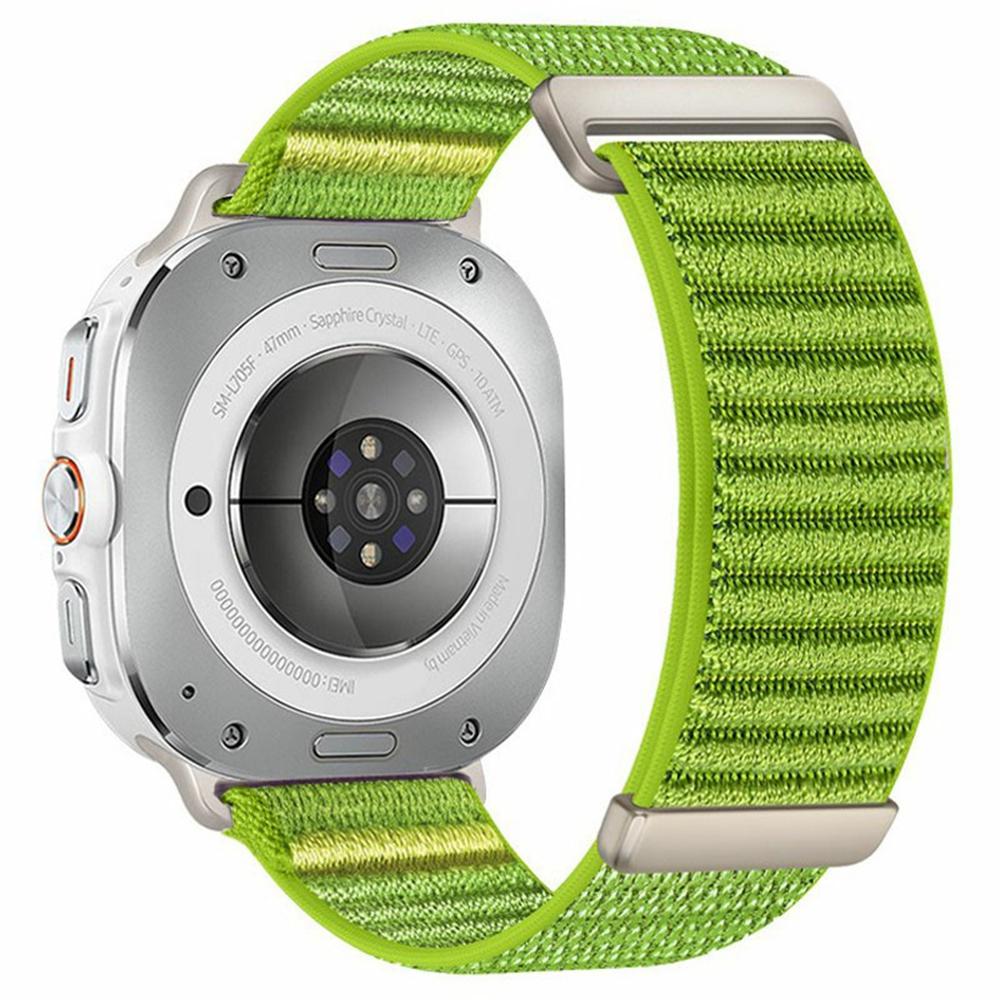For Samsung Galaxy Watch Ultra (2025) 47 mm / Ultra 47 mm Klokkereim Todelt Borrelås Vevd Nylon Håndleddsstropp