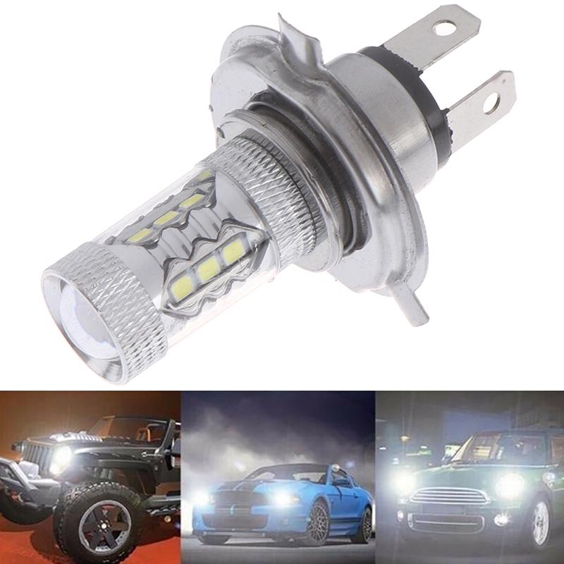 1Pc H4 9003 Fog Light LED Headlight 80W Hi/Lo 90W Beam Driving DRL Lamp White