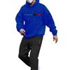 2025 Men's Pullover Hoodie and Jogger Set with Printed Logo