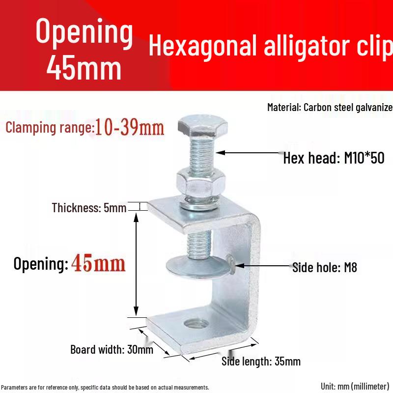 304 Stainless Steel U-Clamp Tiger Clamp with Hand-Tightened Eyebolt