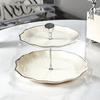 Luxury European Cake Stand Wedding Party Dessert Table Candy Fruit Plate Cake Self Help Display Home Table Decoration Trays