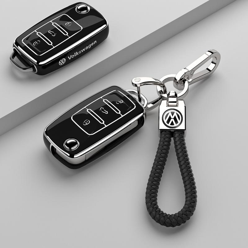 Pro VOLKSWAGEN VW Sportovní styl TPU kryt pouzdro na klíčenku auta Pro Volkswagen VW Polo Golf Passat Tiguan Beetle Caddy T5 Up