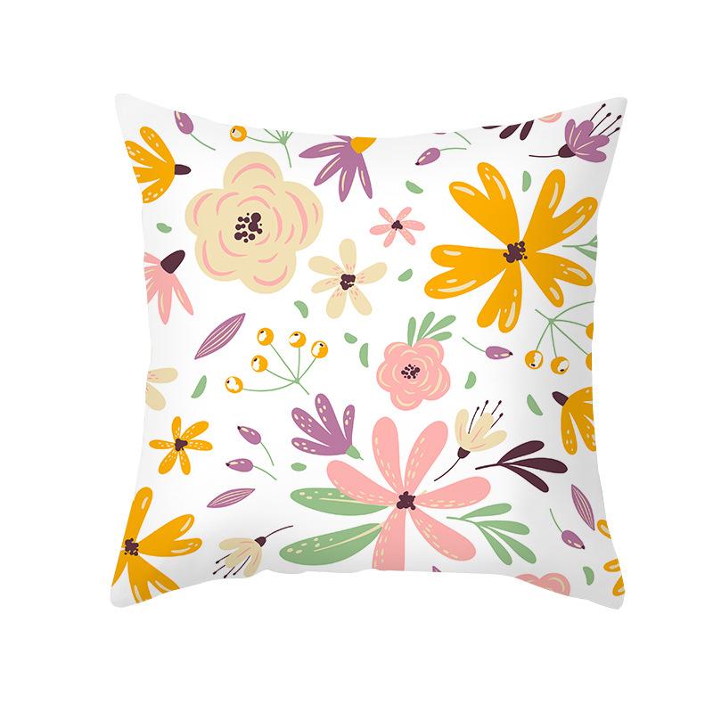 New Mother's Day Printed Pillow Cover Peach Skin Home Sofa Decoration Pillow Bedroom Cushion Pillow Cover
