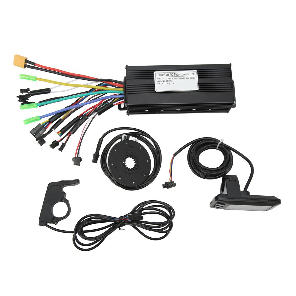 24V 36V 48V 30A Sinewave Controller GD01 Panel with Power Assist Sensor Thumb Throttle Electric Bike Conversion Kit for