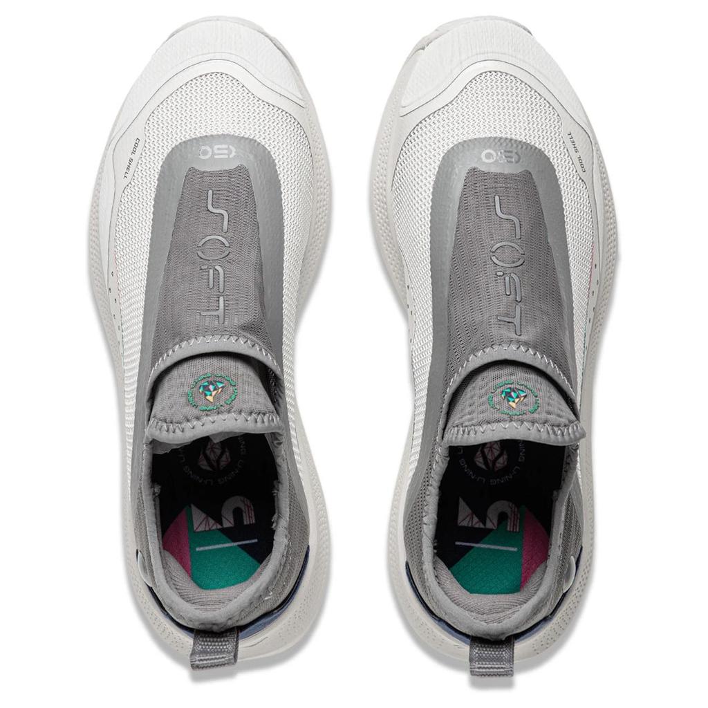 New LINING SOFT GO Casual Shoes Women's Low top Antarctic Gray/Rubble Gray AGLU276-1