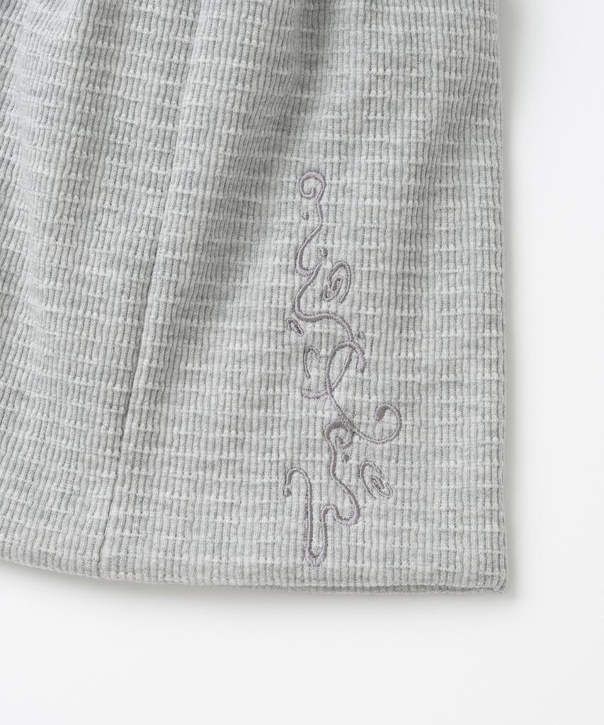 MILLO WOMEN Wide Slub Beanie [Melange Grey]