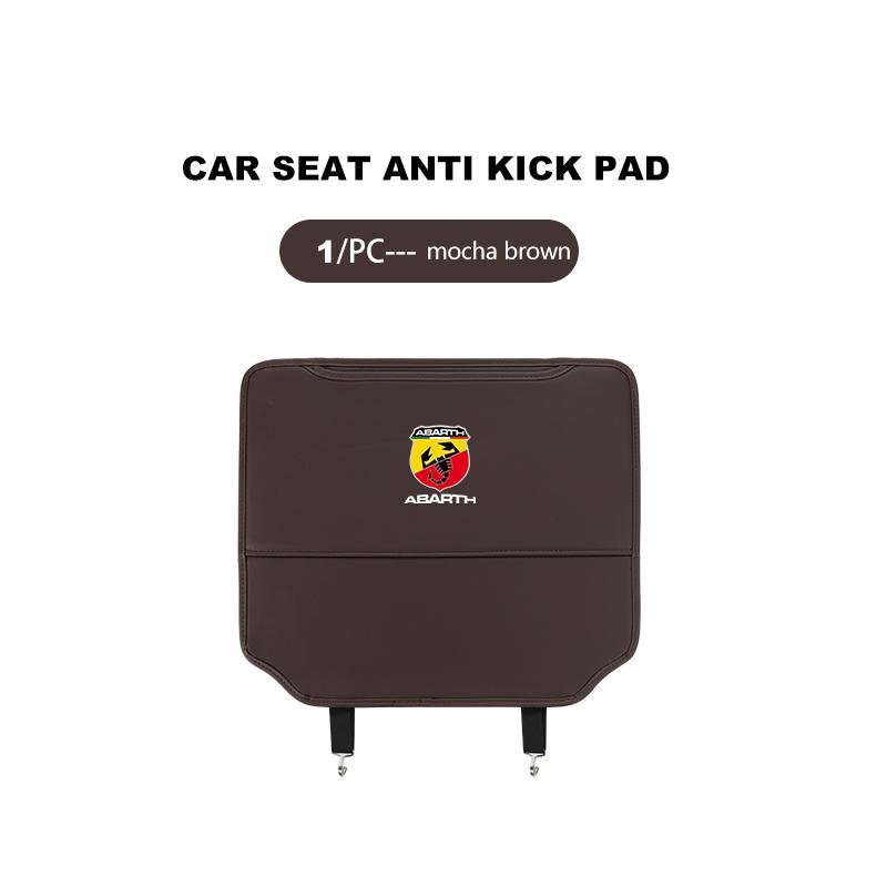 For Abarth Car Seat Back Protection Anti-Kick Pad Rear Seat Storage Bag Stilo Ducato Palio Bravo Linea Doblo 500 Grande Tipo