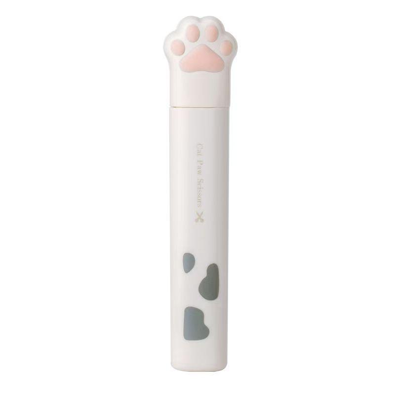 Portable Mini Cat Paw Foldable Scissors – Cute Pen-Shaped Craft Tool for Students
