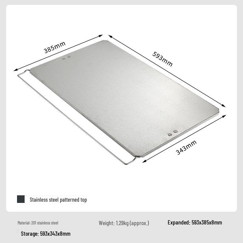 

Легкий сетчатый стол Coleman T-2355 с квадратной столешницей из нержавеющей стали с рисунком и дополнительным подносом