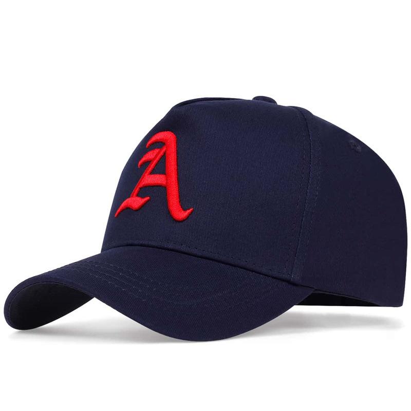 Summer Fashion A Letter Embroidery Baseball Caps Spring and Autumn Outdoor Adjustable Casual Hats Sunscreen Hat