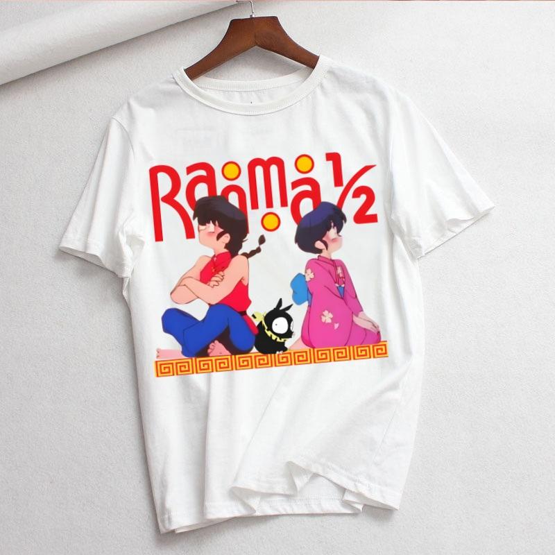 Ranma 12 ranma 12 Camicia Moda Estiva T-shirt Grafica Top da Donna Base Magliette Girocollo Divertenti T-shirt Ragazze