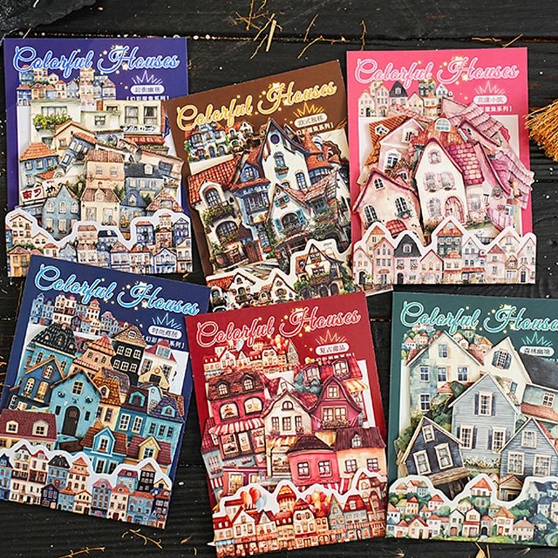 

Мистер Пейпер 90 шт. Серия «Коллекция Дом Иллюзий» Наклейки для ландшафтного дизайна дома Материал для коллажа для блокнота DIY Чехол для телефона Календарь
