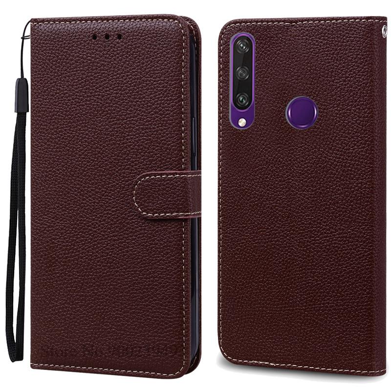 Pro pouzdro Huawei Y6P Kožené peněženkové vyklápěcí pouzdro Pro pouzdro Huawei Y6p MED-LX9N Měkký plný kryt Coque Fundas pro pouzdro Huawei Y6P