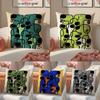 Abstract Funny Creative Dog Cartoon Cushion Cover Silky Elegant Comfort Sofa Bed Invisible Zipper Beach Pillowcase