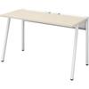 Office Desk Kokujoline Flat Desk Work Desk White x Natural Width 120 x Depth 60 cm [2 Packs] DLE-...